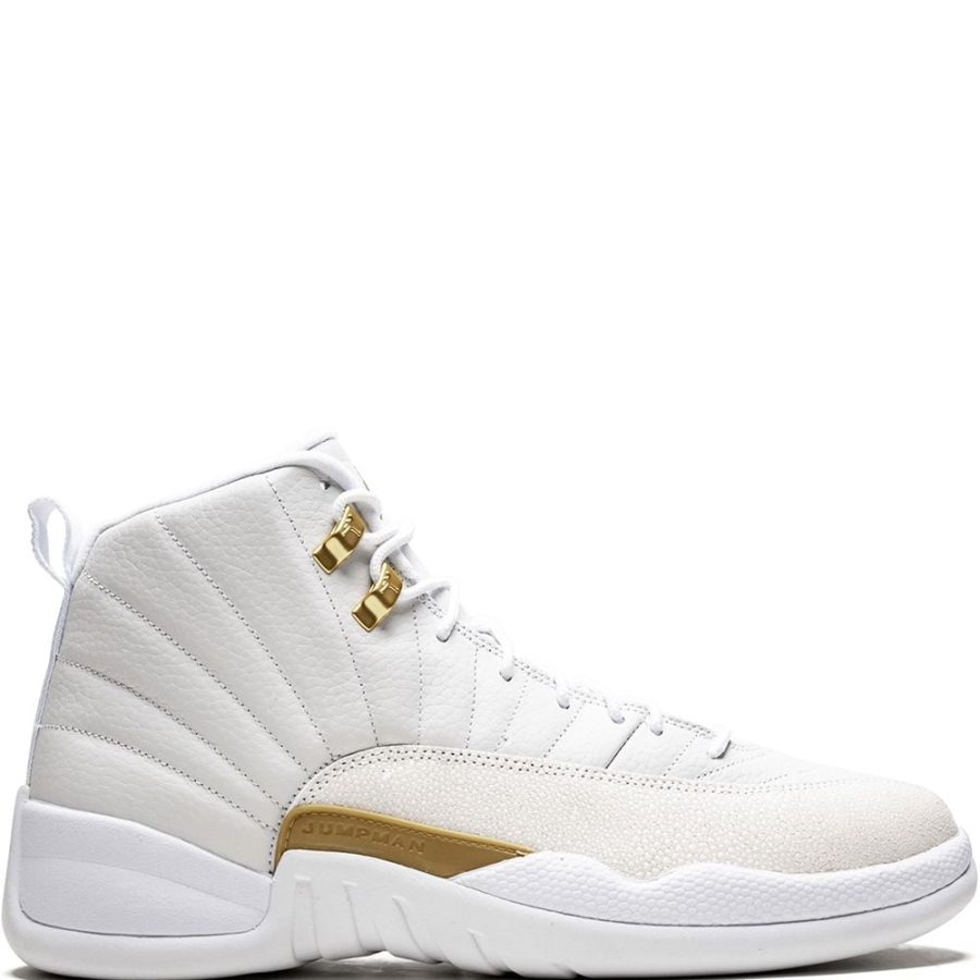 x OVO Air Jordan 12 Retro "White/Metallic Gold" sneakers