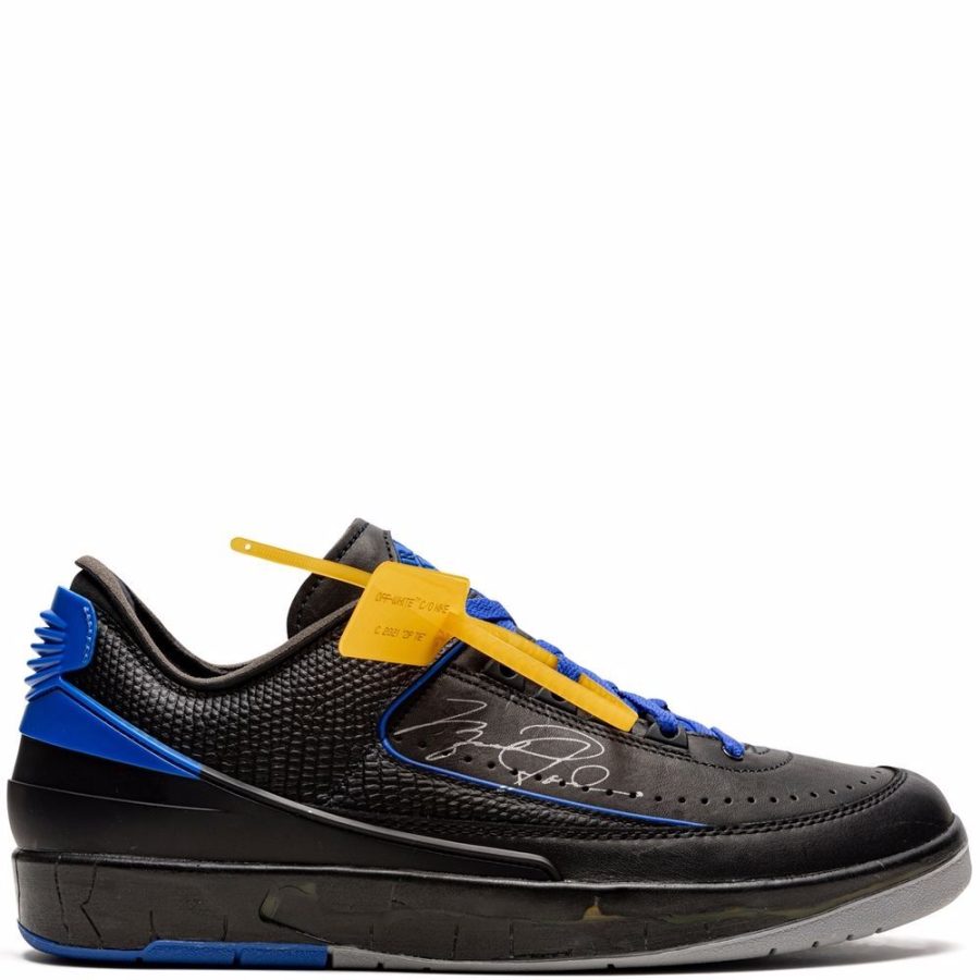 x Off-White Air Jordan 2 Retro Low OG SP "Black/Blue" sneakers