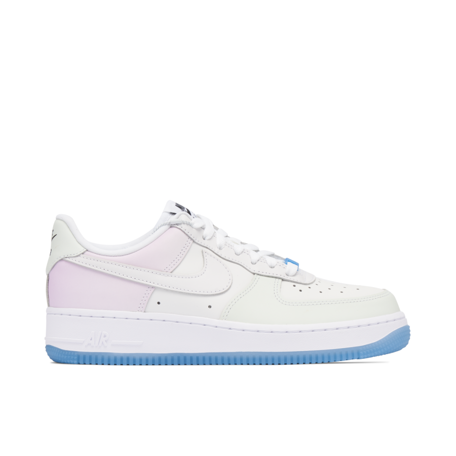 Air Force 1 Low Uv Reactive Swoosh White Blue Pink Womens Da8301-100