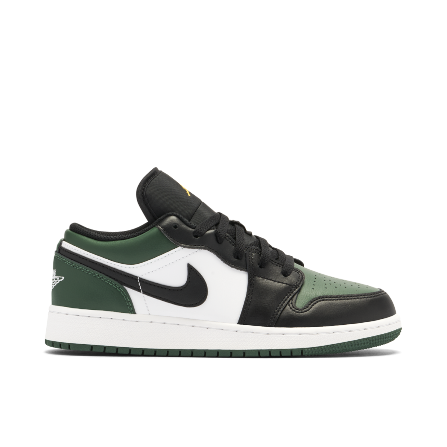 Air Jordan 1 Low Green Toe Gs 553560-371
