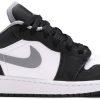 Air Jordan 1 Low Gs Black Medium Grey 553560-040