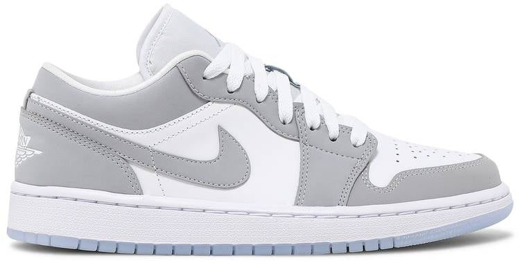 Air Jordan 1 Low White Wolf Grey Dc0774-105
