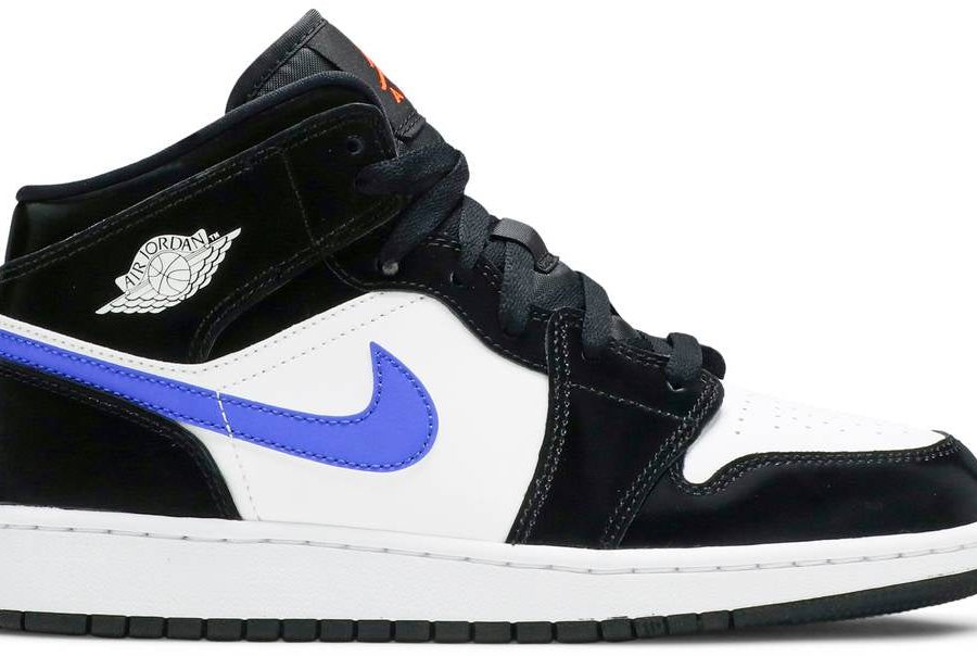Air Jordan 1 Mid black Racer Blue 554725-084