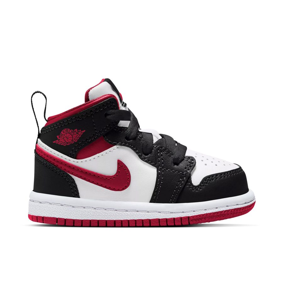Air Jordan 1 Mid Black White Gym Red Td 640735-122