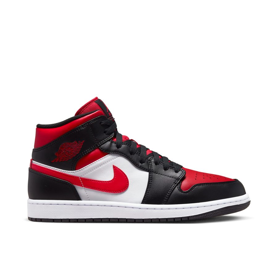 Air Jordan 1 Mid Bred Toe White 554724-079
