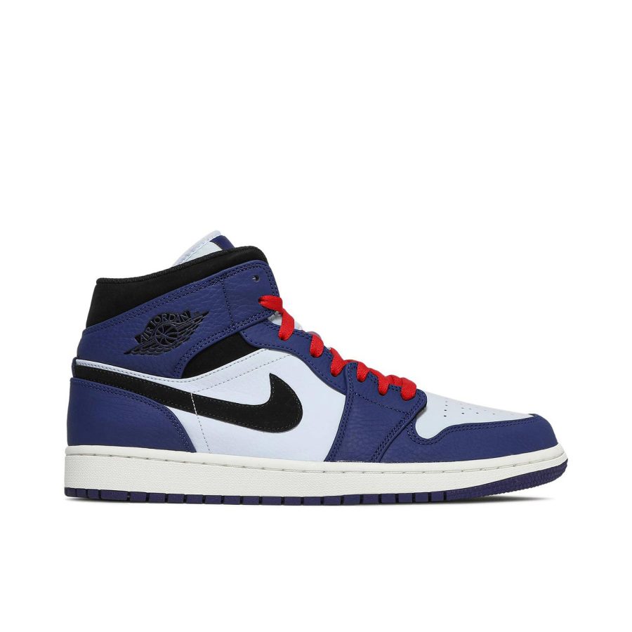 Air Jordan 1 Mid Deep Royal Blue Black 852542-400