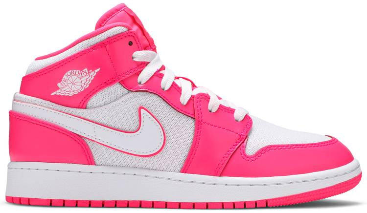 Air Jordan 1 Mid Gs hyper Pink 555112-611