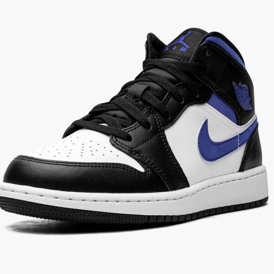 Air Jordan 1 Mid Gs racer Blue / Black / White