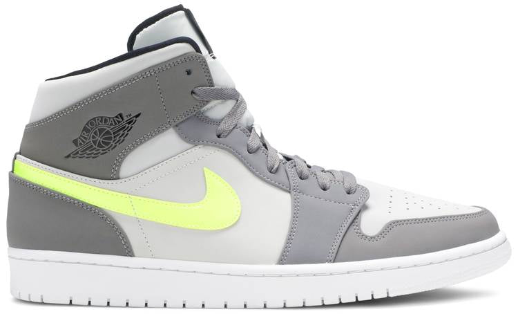 Air Jordan 1 Mid gun Smoke Volt 554724-072
