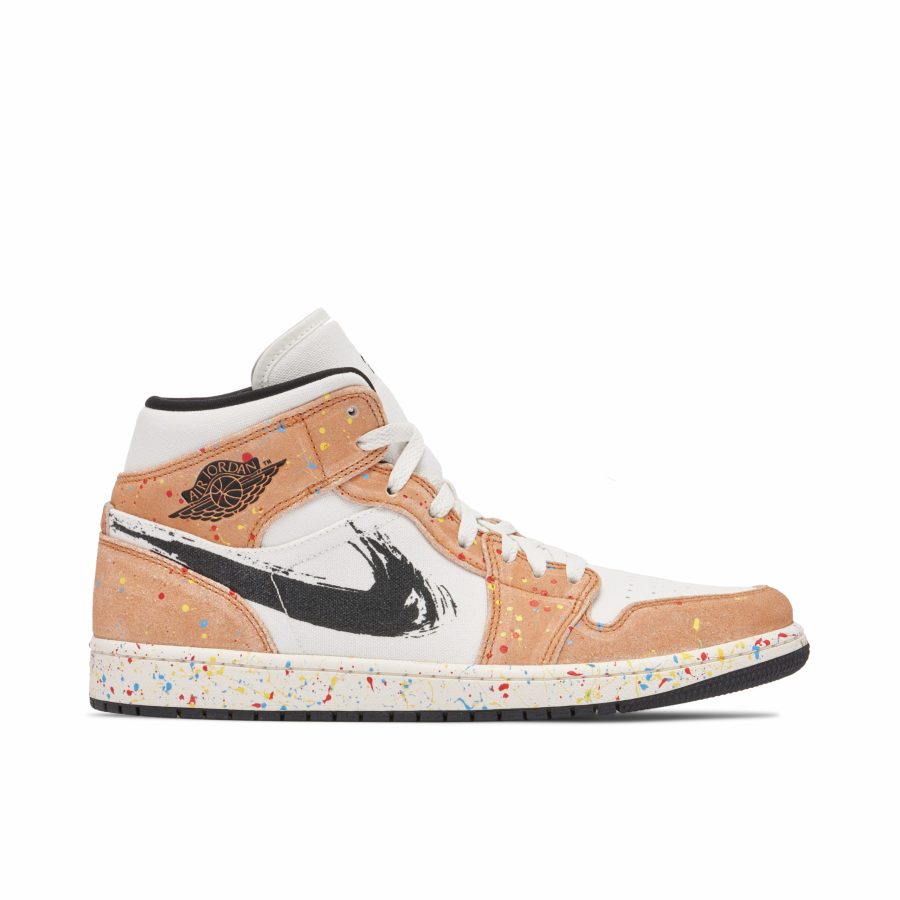 Air Jordan 1 Mid Se Brushstroke Paint Splatter Da8005-100