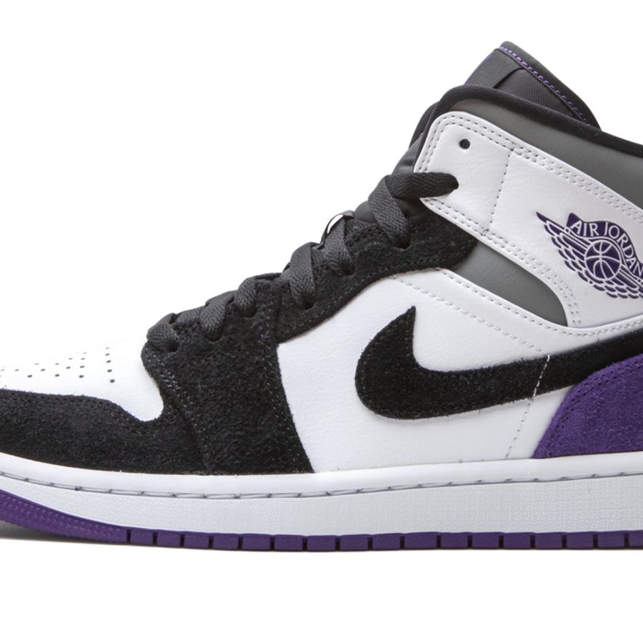 Air Jordan 1 Mid Se court Purple Suede