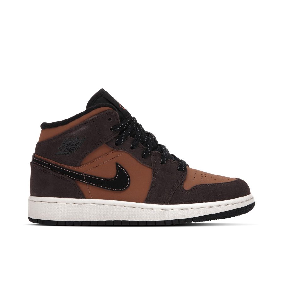 Air Jordan 1 Mid Se Dark Chocolate Gs Dc7248-200