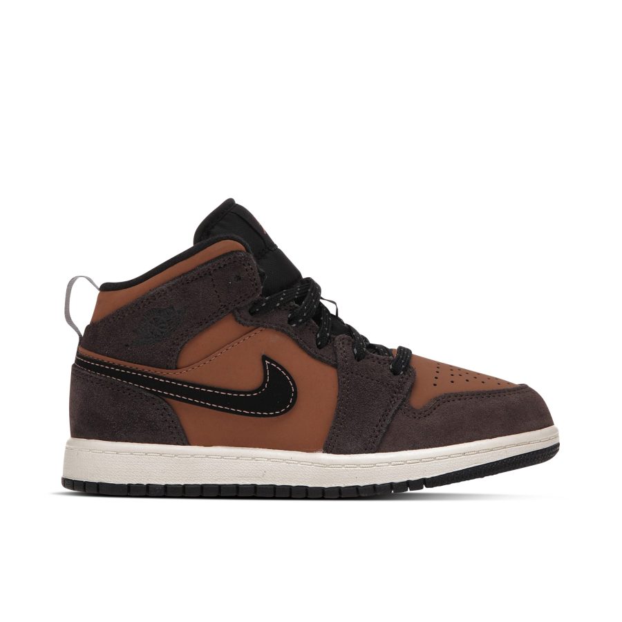 Air Jordan 1 Mid Se Dark Chocolate Ps Dc7249-200