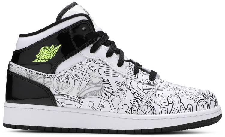 Air Jordan 1 Mid Se diy Dc4099-100