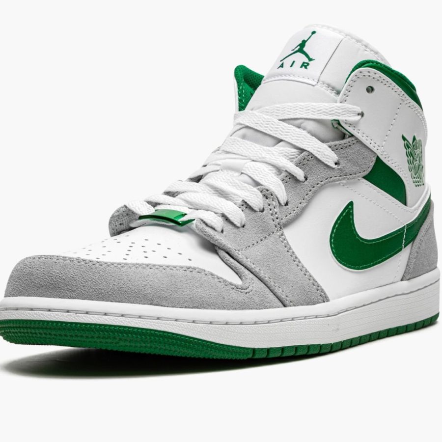 Air Jordan 1 Mid Se grey / Pine Green / White Dc7294-103