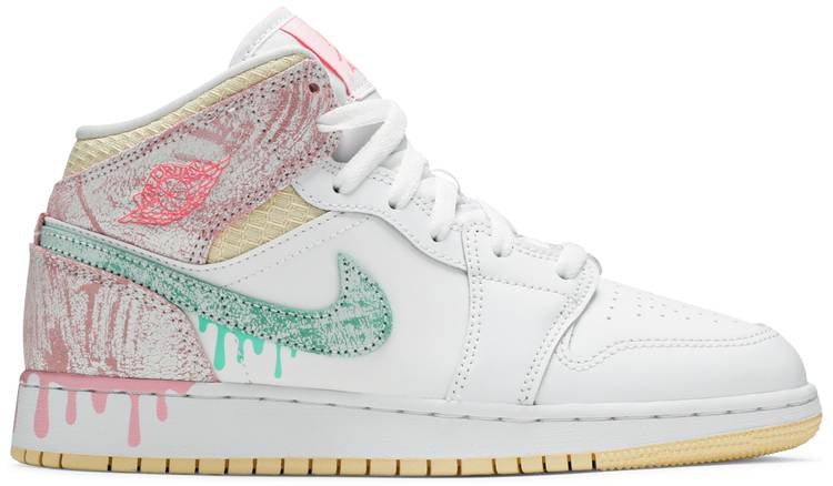 Air Jordan 1 Mid Se Gs Ice Cream Dd1666-100