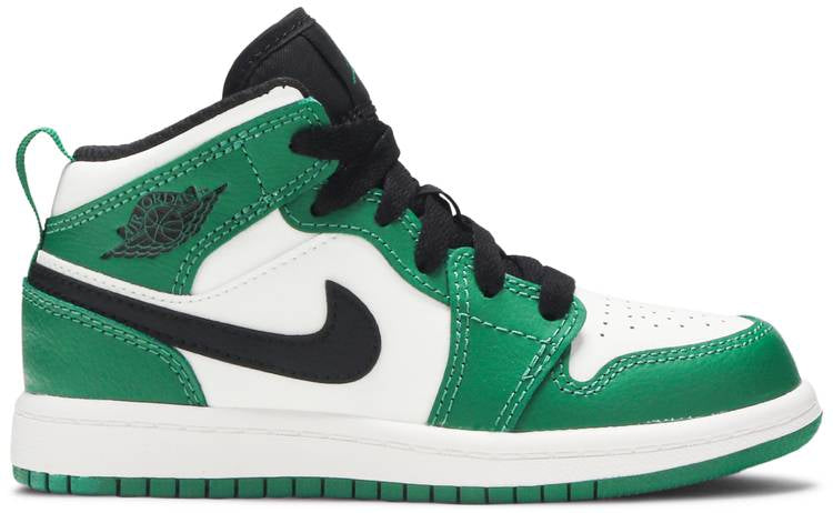 Air Jordan 1 Mid Se Ps pine Green Bq6932-301