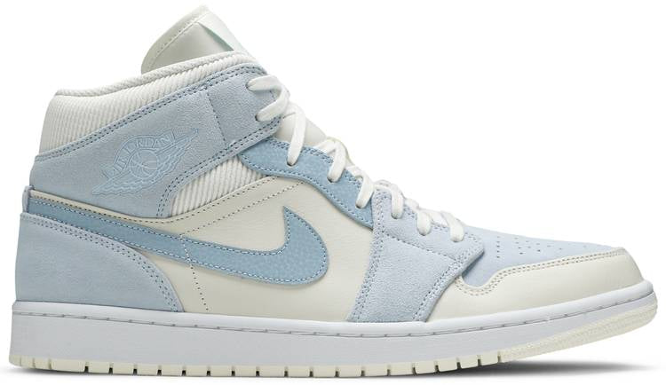 Air Jordan 1 Mid Se Sail Light Blue Da4666-100