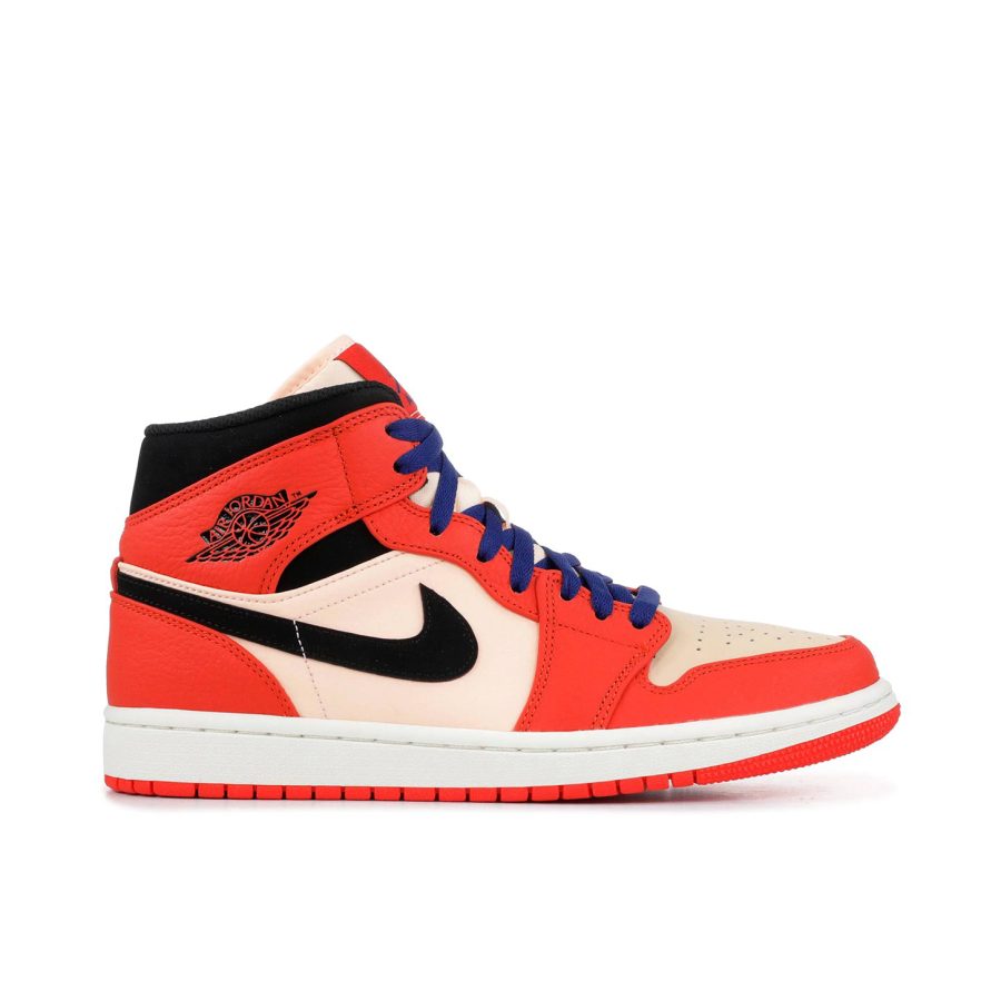 Air Jordan 1 Mid Team Orange Black 852542-800