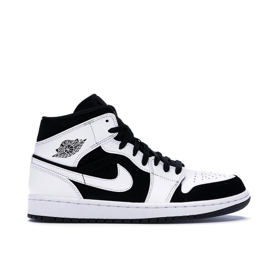 Air Jordan 1 Mid White Black 554724-113