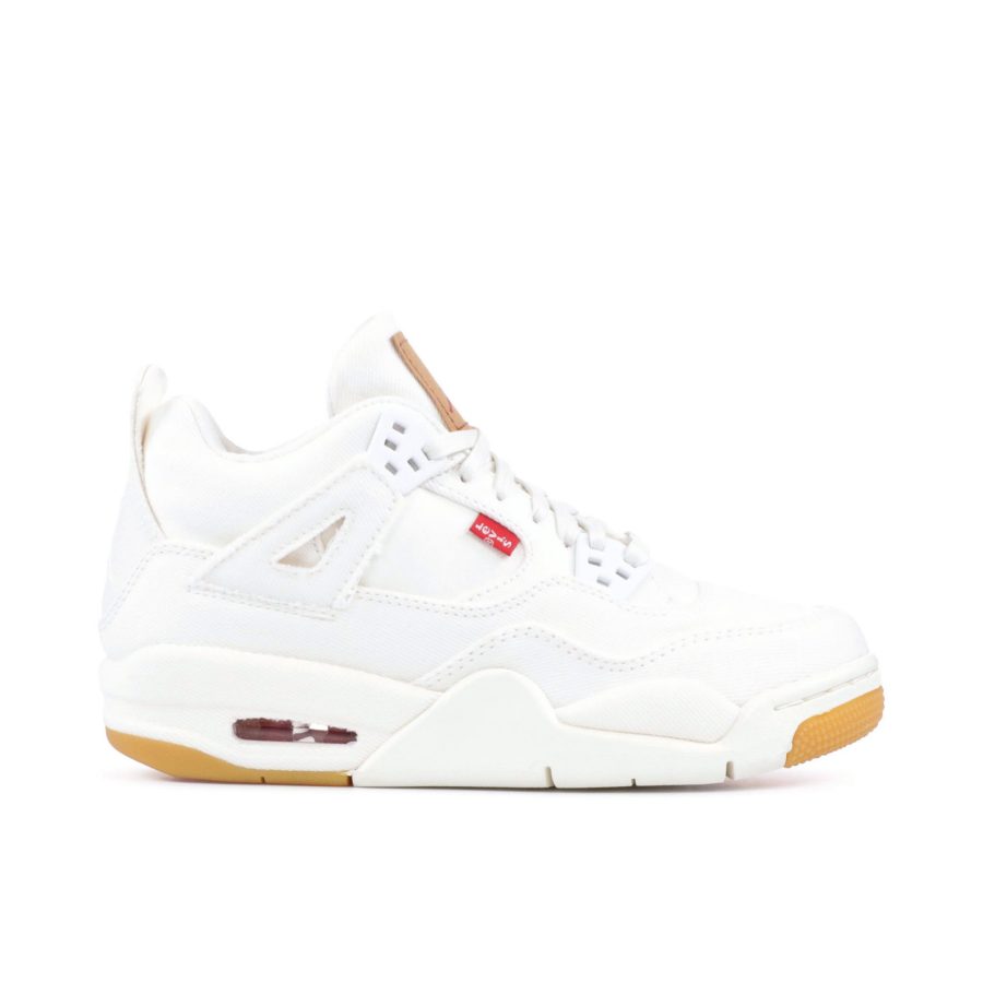 Air Jordan 4 Retro Gs White Denim X Levis Aq9103-100