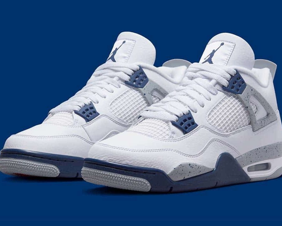 Air Jordan 4 Retro White Midnight Navy