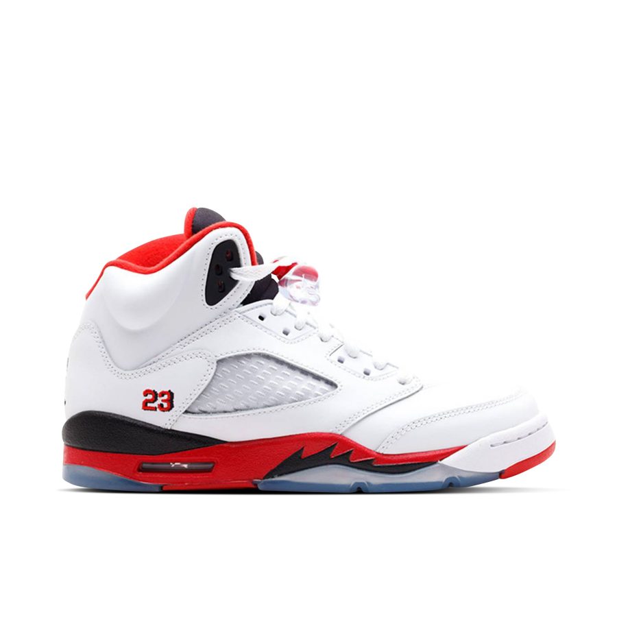 Air Jordan 5 Retro Fire Red Black Tongue Gs 2013 440888-120