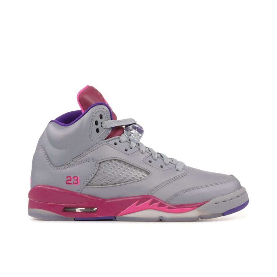 Air Jordan 5 Retro Gs Cement Grey Pink 440892-009