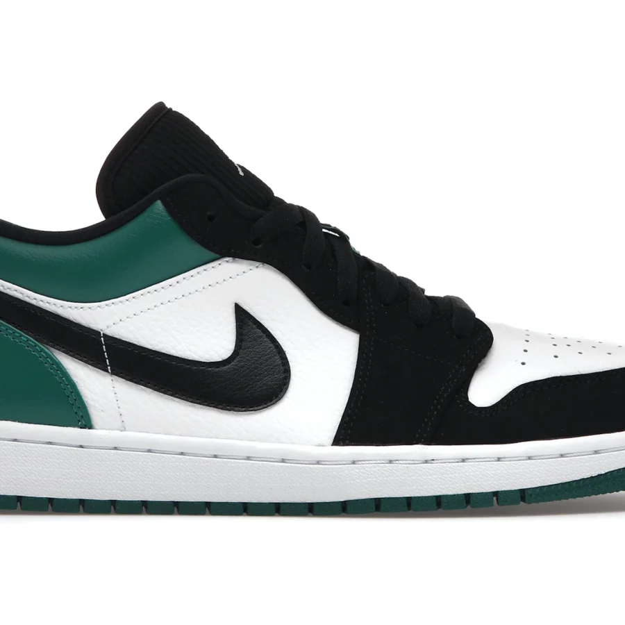 Jordan 1 Low White Black Mystic Green