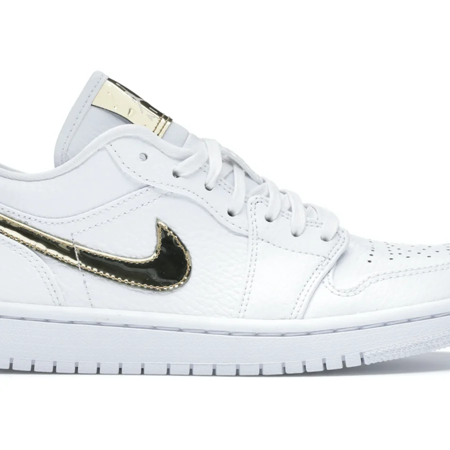 Jordan 1 Low White Metallic Gold (womens)