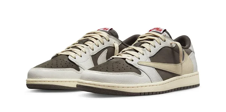 Jordan 1 Low X Traviscott Sail And Ridgerock Reverse Mocha