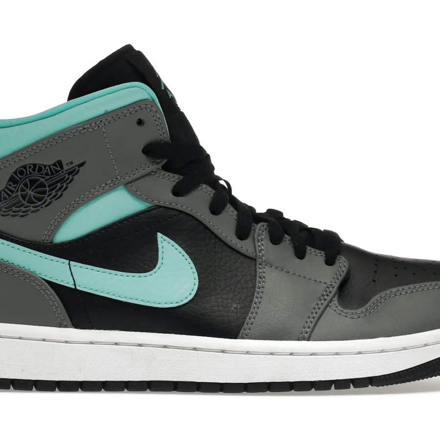 Jordan 1 Mid Grey Aqua