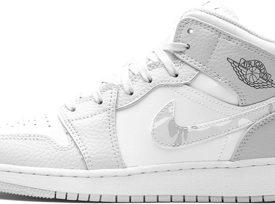 Jordan 1 Mid Se Gs Grey Camo Swoosh Dc9035
