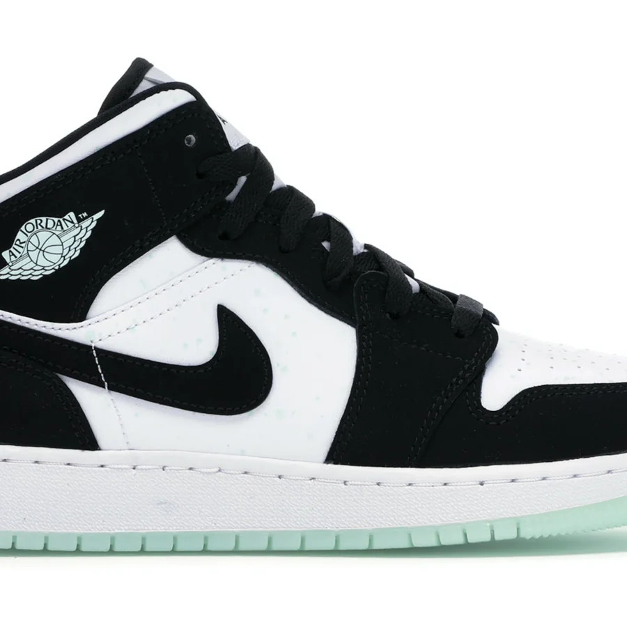 Jordan 1 Mid White Black Teal Tint (gs)