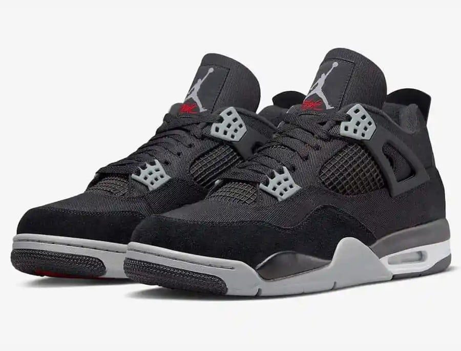 Jordan 4 Retro Black Canvas (gs)