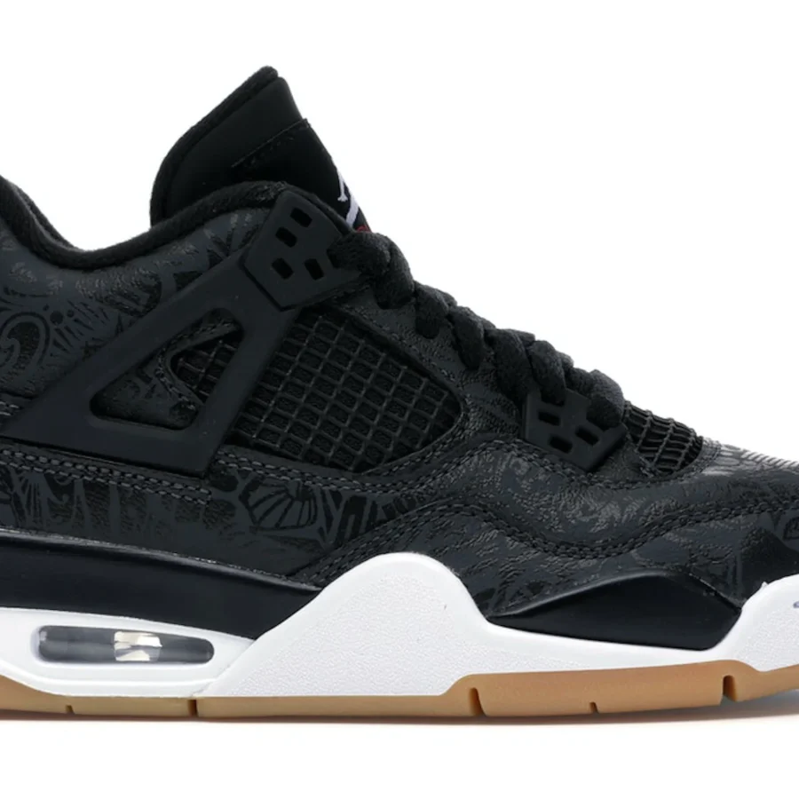 Jordan 4 Retro Laser Black Gum (gs)