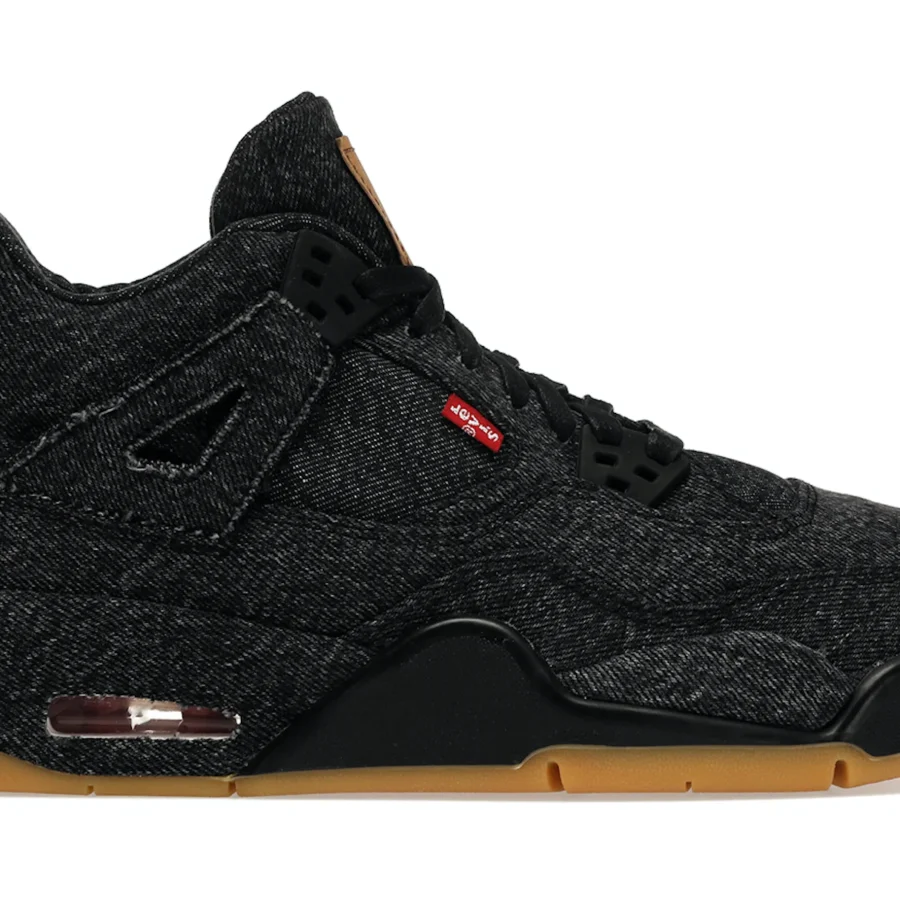 Jordan 4 Retro Levis Black (gs) (levis Tag)
