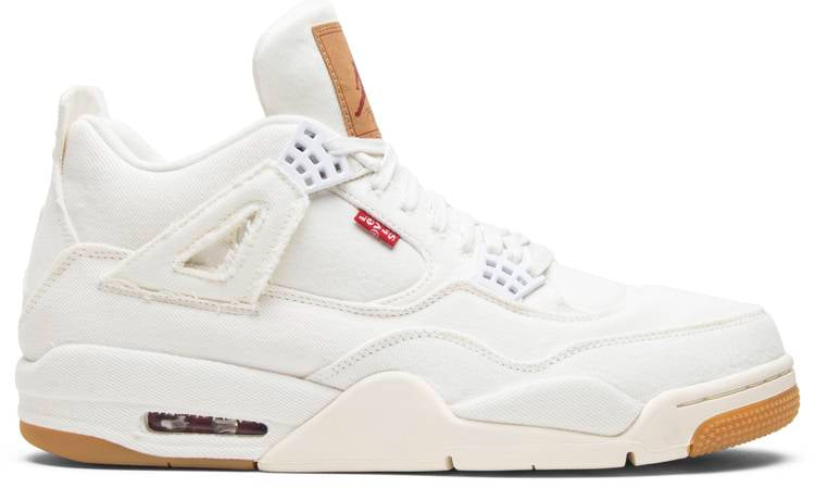 Levis X Air Jordan 4 Retro White Denim Ao2571-100