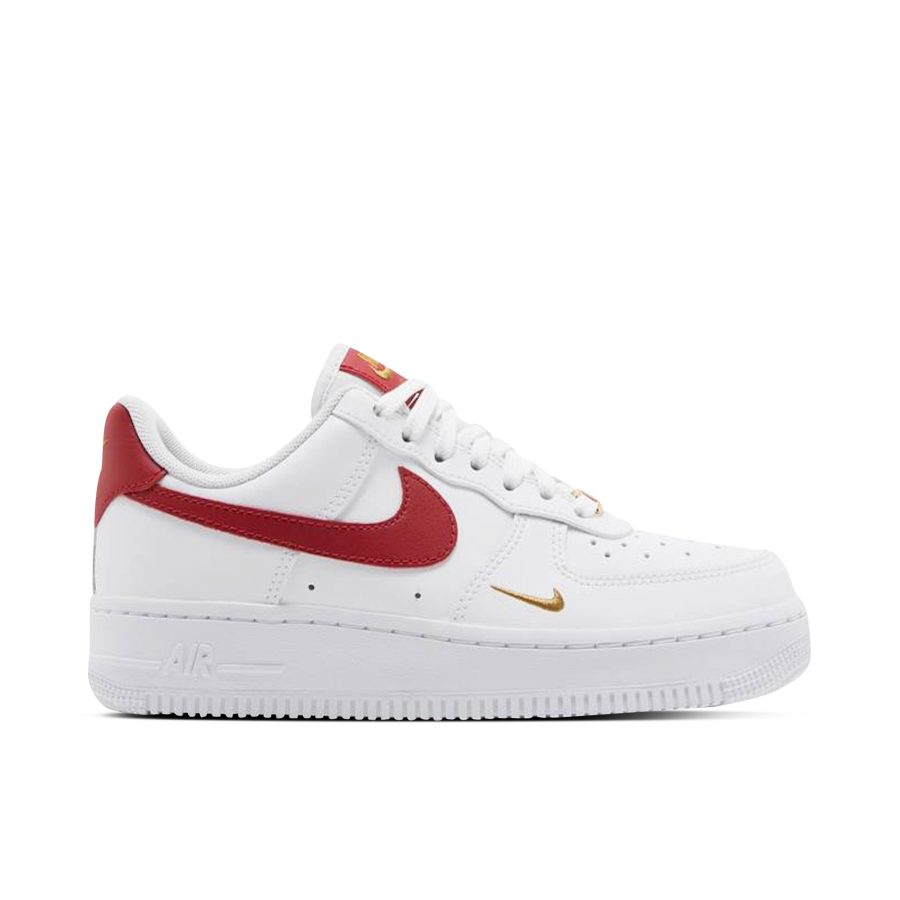 Nike Air Force 1 Low Essential Gym Red Mini Swoosh Womens Cz0270-104