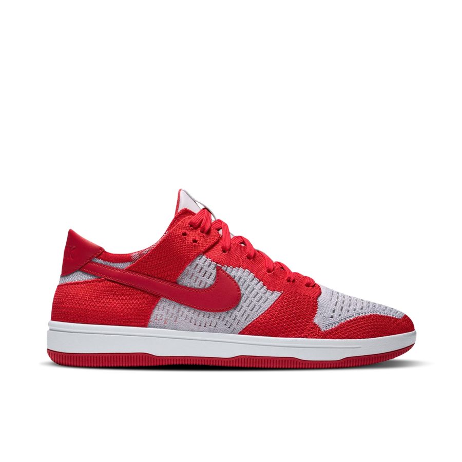 Nike Dunk Low Flyknit University Red Grey 917746-600