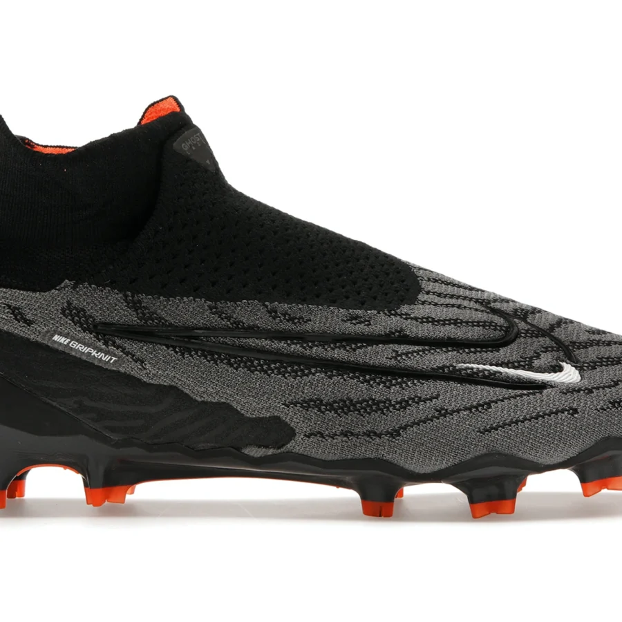 Nike Gripknit Phantom Gx Elite Dynamic Fit Fg Black Dark Smoke Grey Total Orange