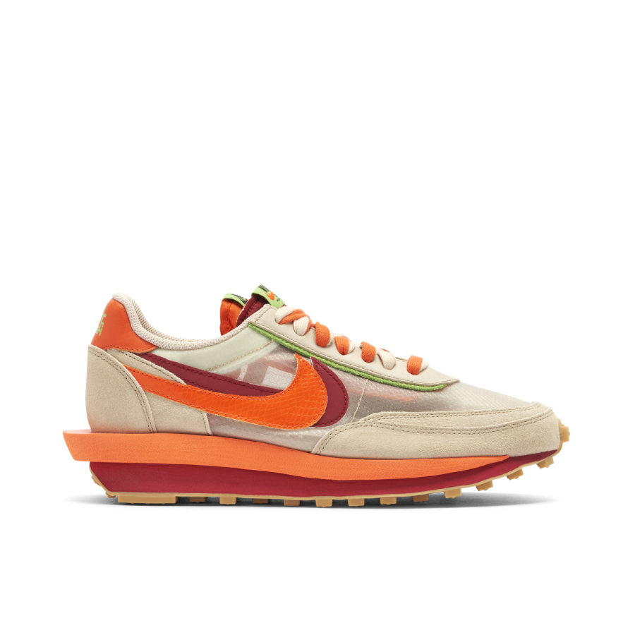Nike Ldwaffle X Clot X Sacai Net Orange Blaze Dh1347-100