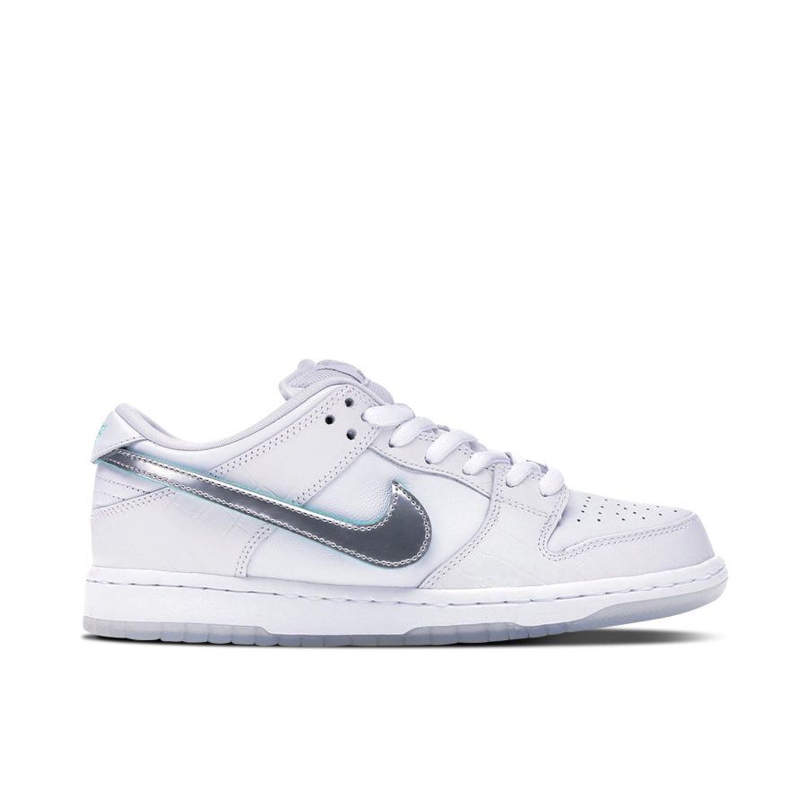 Nike Sb Dunk Low Diamond Supply Co White Diamond Bv1310-100