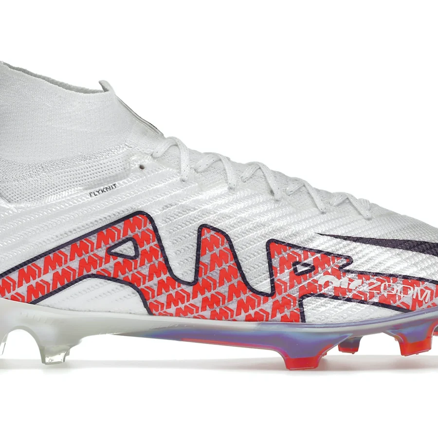 Nike Zoom Mercurial Superfly 9 Elite Fg White Bright Crimson
