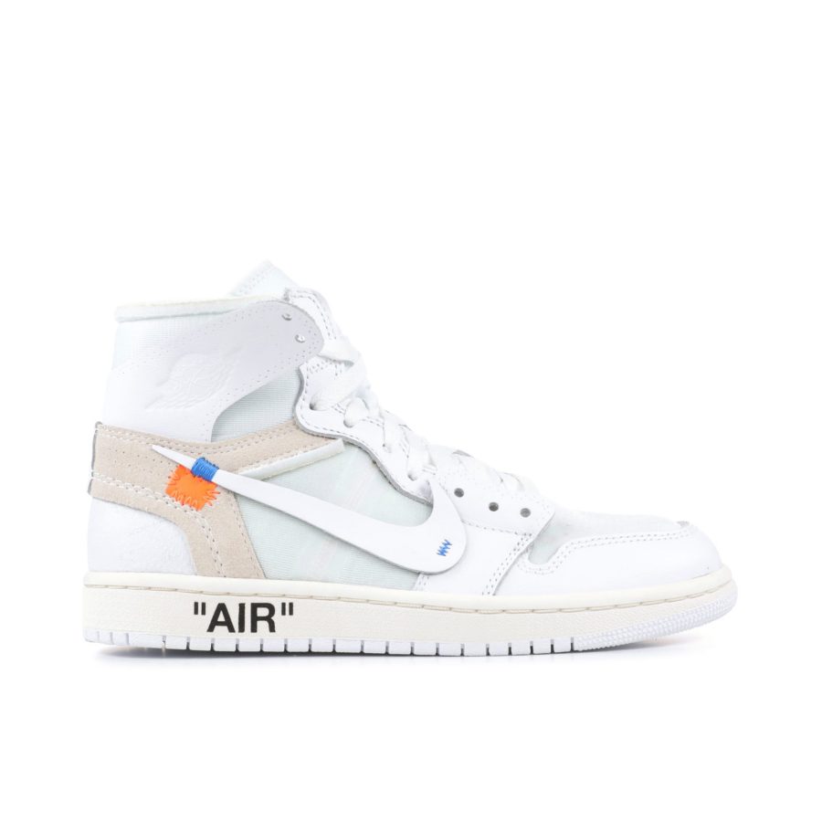 Off-white X Air Jordan 1 Nrg White Gs Aq8296-100