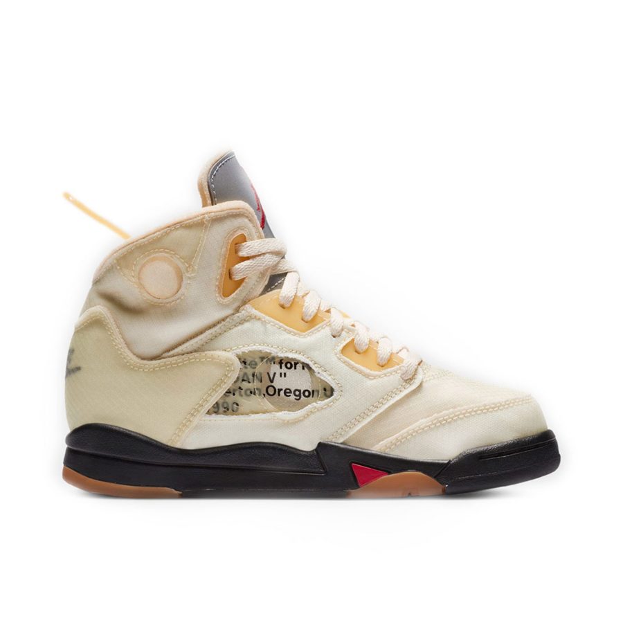 Off-white X Air Jordan 5 Retro Sp Ps Sail Cv4827-100