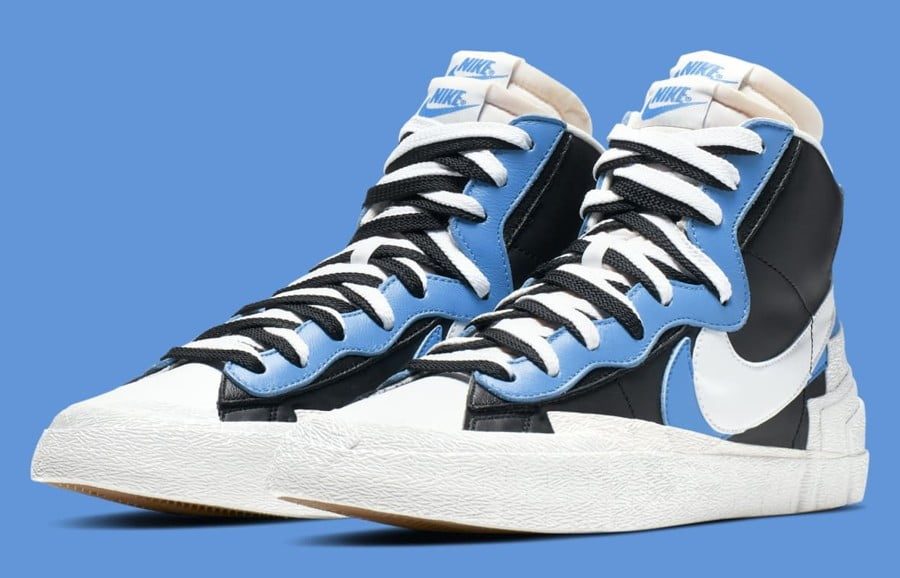 Sacai X Nike Blazer Mid Black Blue