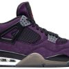 Travis Scott X Air Jordan 4 Retro purple Suede White Midsole Aj4-766302