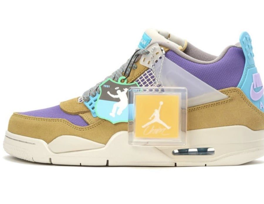 Union X Air Jordan 4 30th Anniversary Desert Moss Turquoise Blue