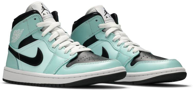 Wmns Air Jordan 1 Mid aqua Black Bq6472-300